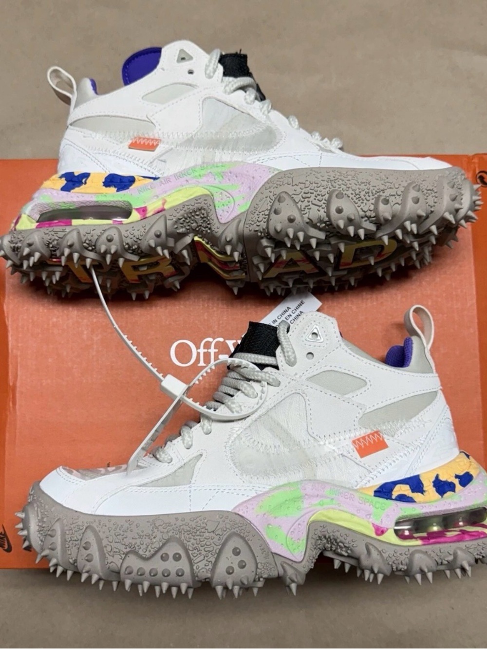 Nike Off-White x Air Terra Forma White Women’s size 6.5 Fashion Hiking Shoes NEW